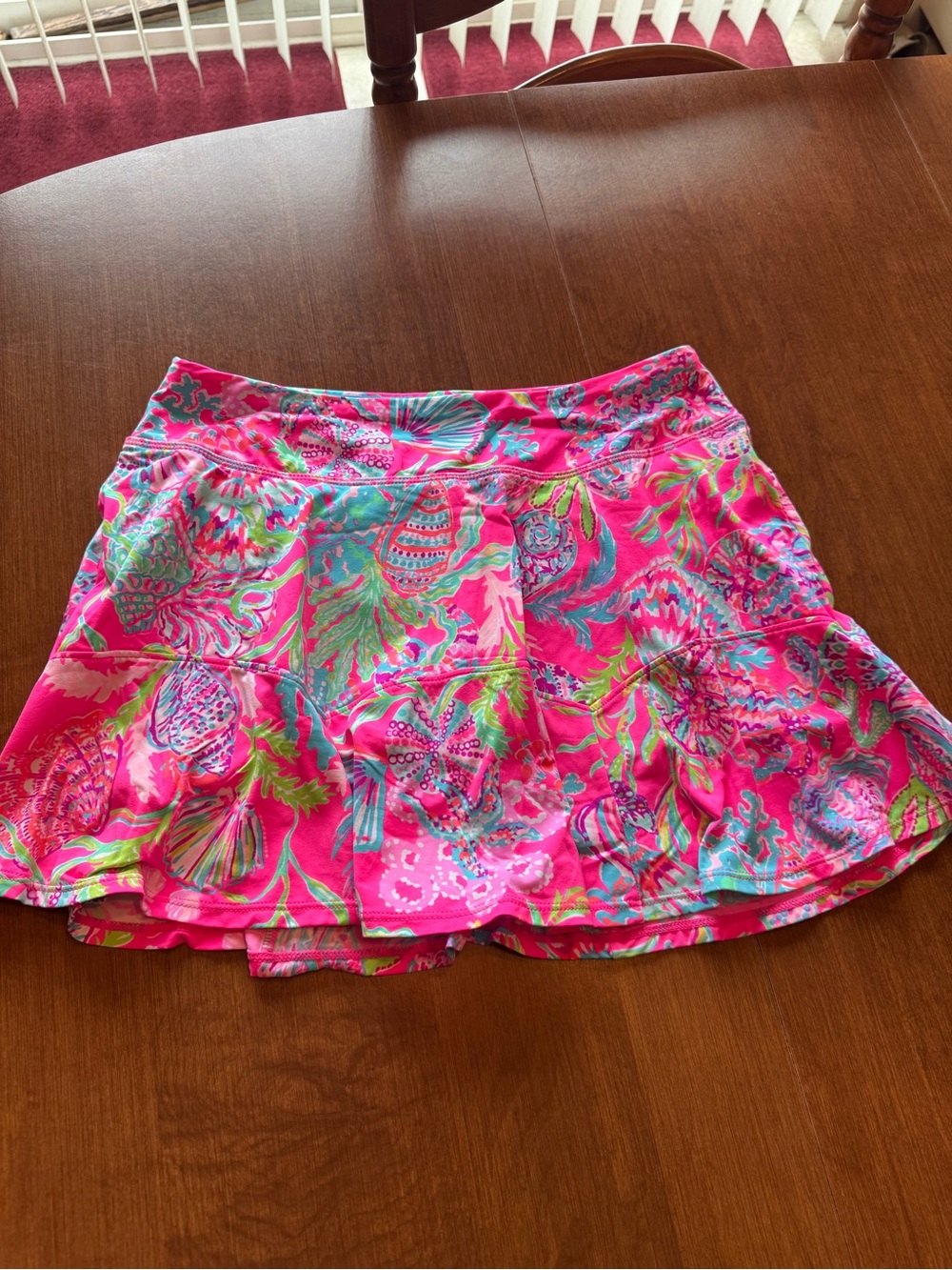 Lilly Pulitzer Pink Tropical Print Skirt